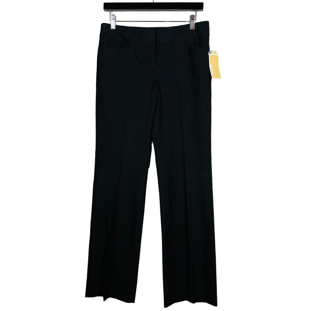 NEW! Michael Kors Gramercy Fit Trouser Flare Pant Career Casual Black - 4